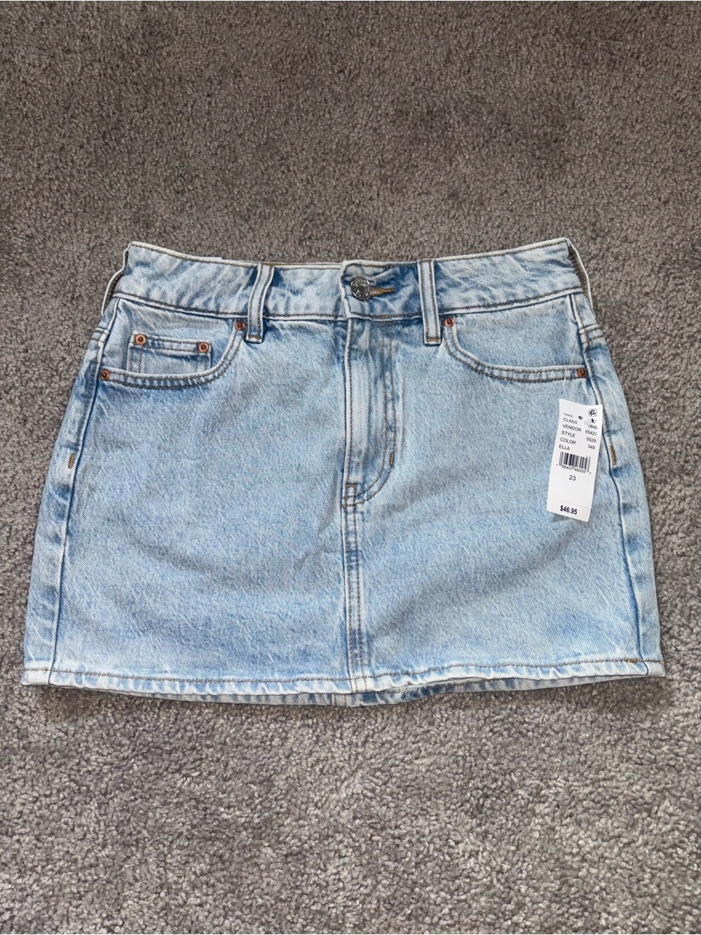 PacSun Light Blue Denim Mini Skirt